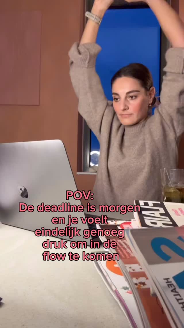 Heel af en toe spreek ik iemand die een artikel al een week van tevoren af heeft. Maar ik weet dat de deadline-junkies in de meerderheid zijn. Toch? Toch???